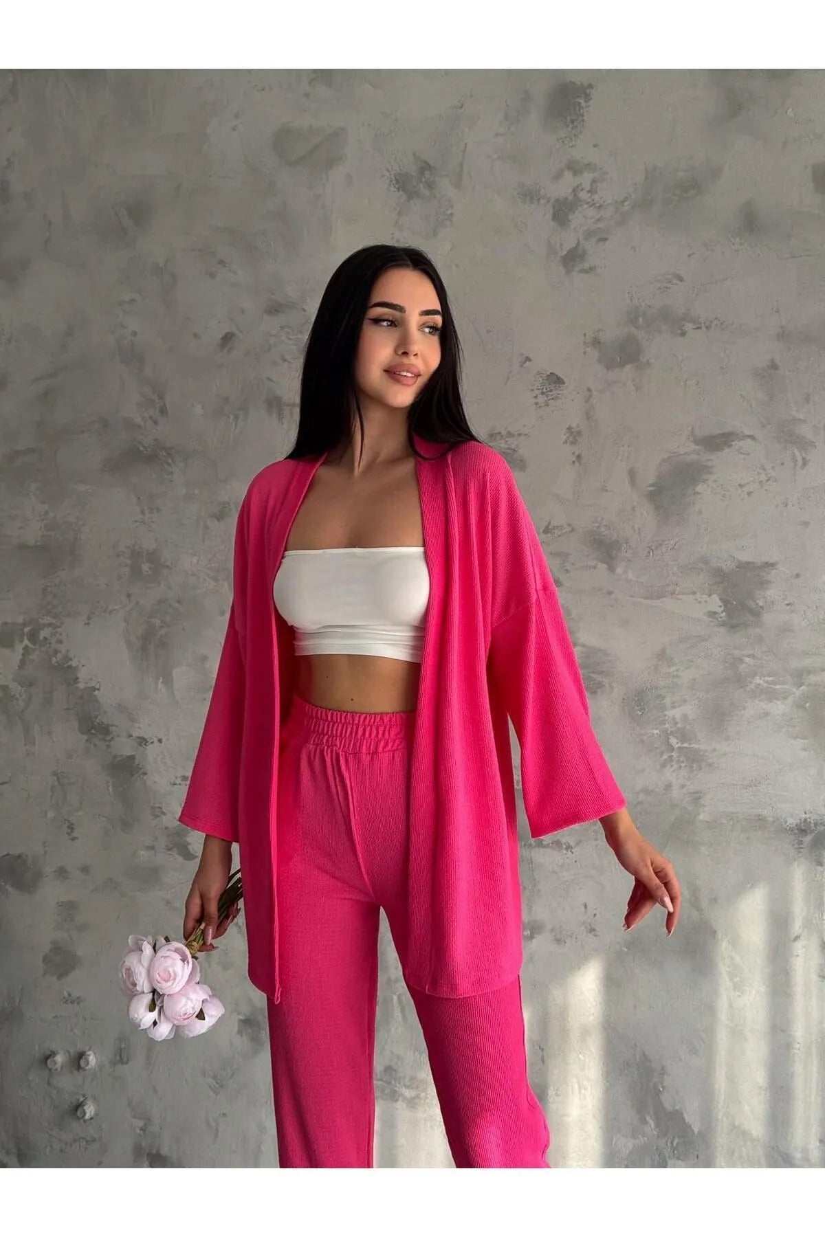 Bürümcük Kimono İkili Takım
