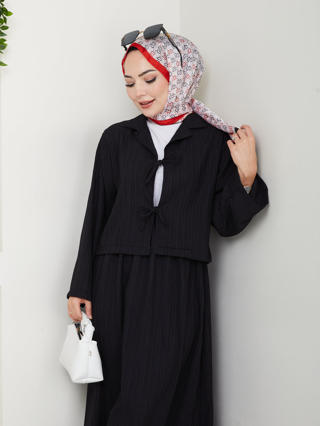 İki bağlamalı bürümcük kimono Etekli Takım