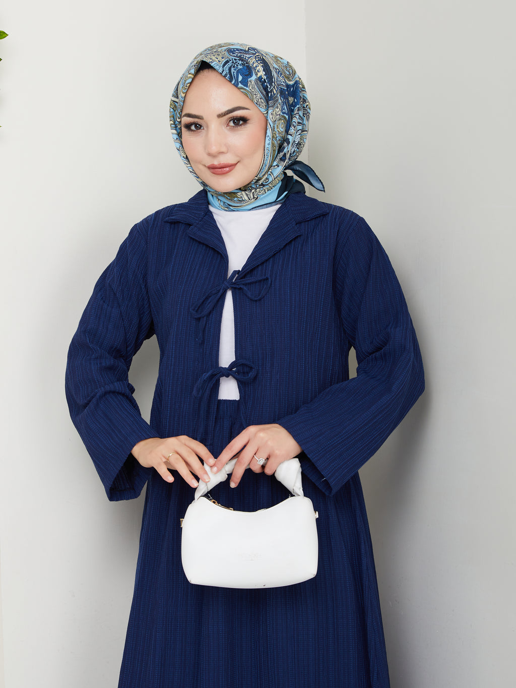 İki bağlamalı bürümcük kimono Etekli Takım
