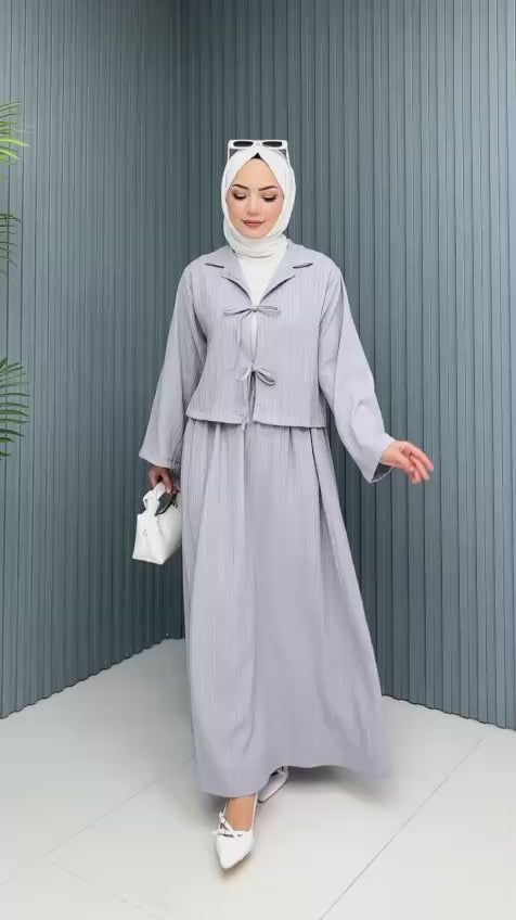 İki bağlamalı bürümcük kimono Etekli Takım